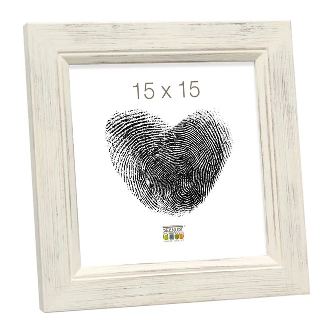 Deknudt Holz Bilderrahmen Manon 40x50 cm Weiß, vintage