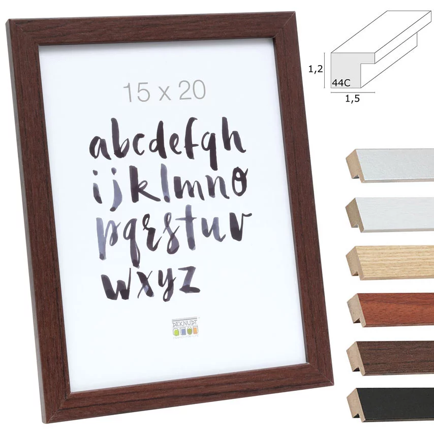 FrameWorks Cornici In Legno Mogano Con Vetro Temperato - 2 Pezzi, Misure 30,5x45,7 E 27,9x43,2 Cm, Con Tappetino Rimovibile