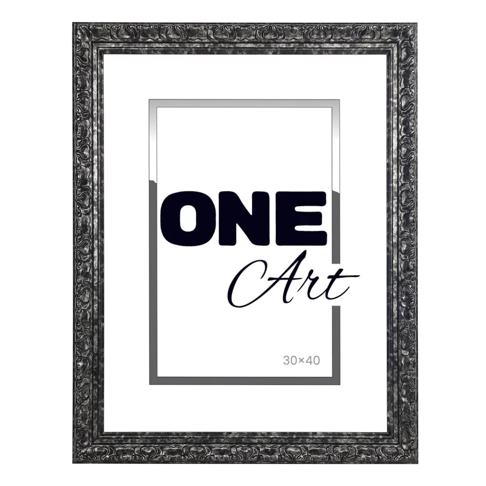 Frames Factory Kunststoffrahmen Zabek 61x91,5 cm Silber