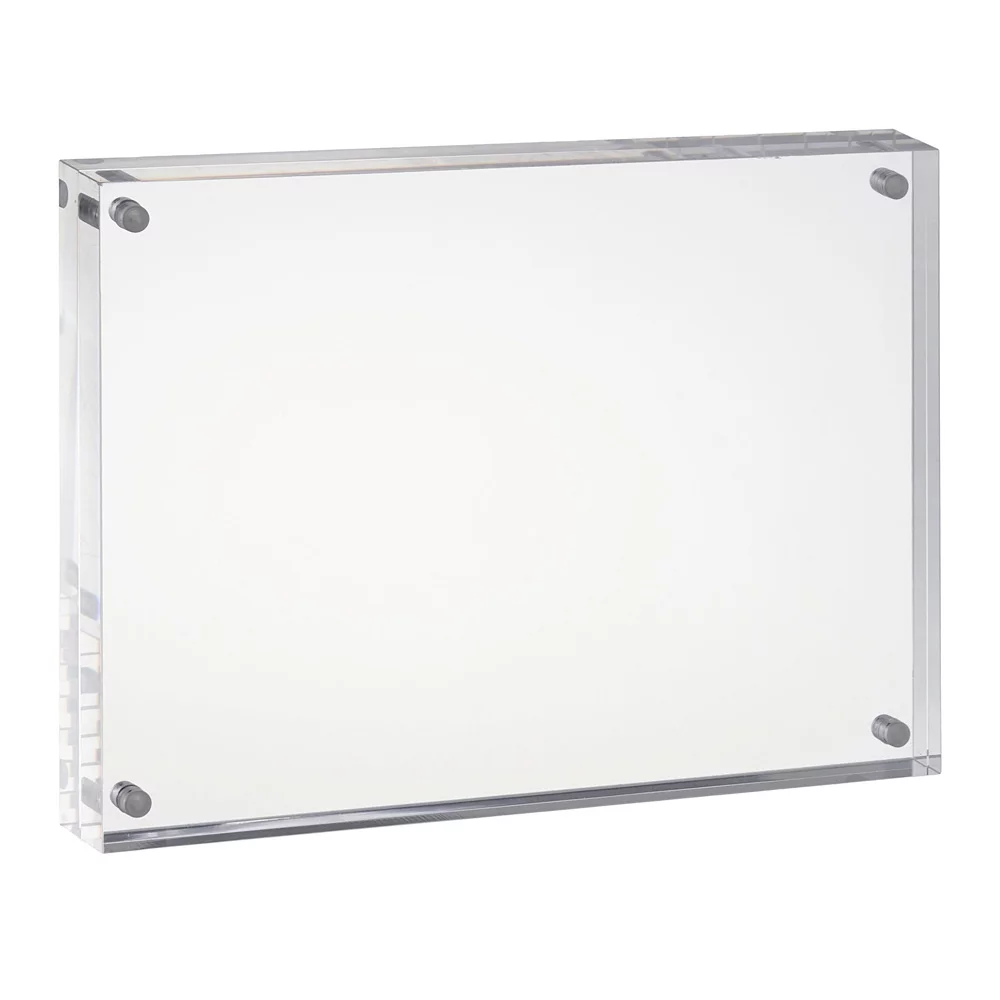 FrameUp Magnetischer Bilderrahmen 12x16 cm transparentes Acrylglas