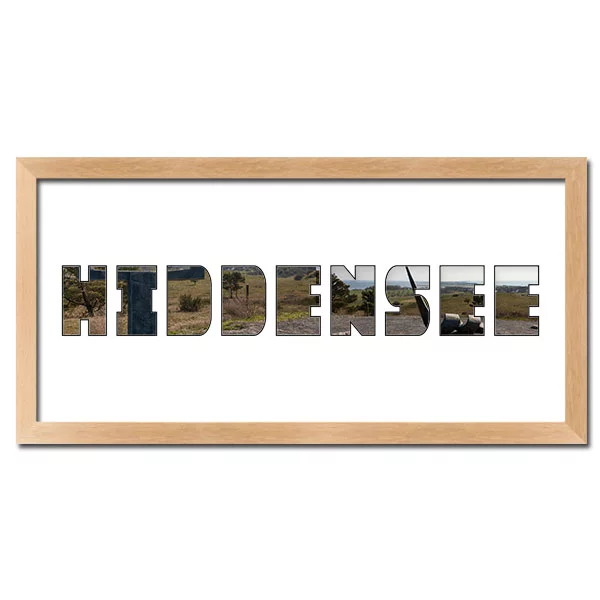 McCut Regiorahmen "Hiddensee" mit Passepartout 25x50 cm Natur