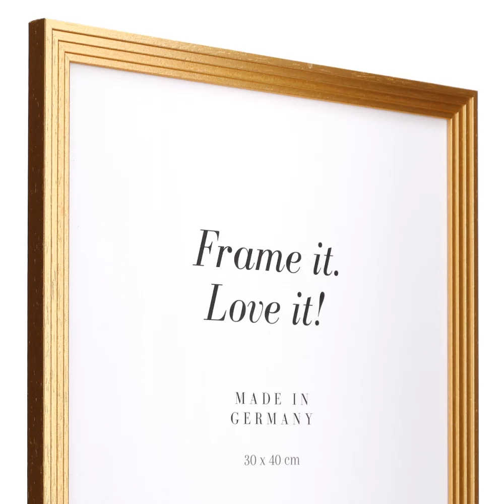 Mira Holz-Bilderrahmen Bellac 20x20 cm Gold