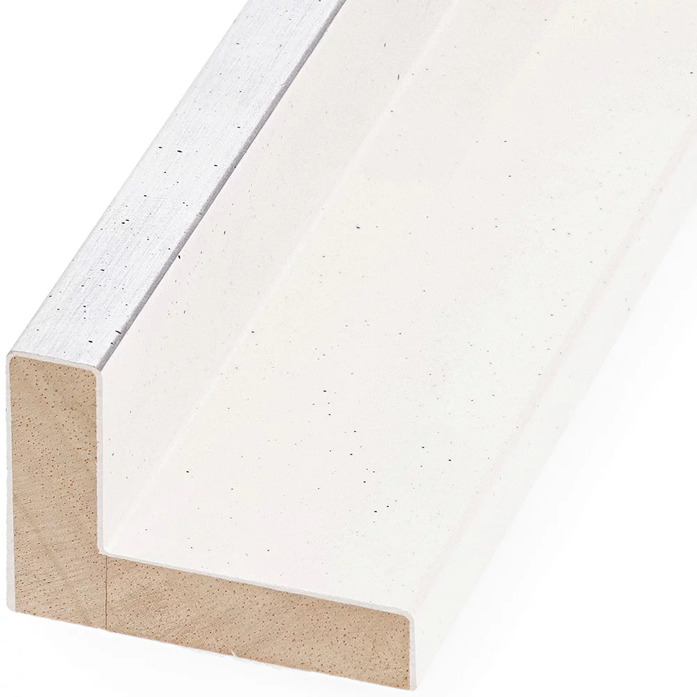 Mittermeier Schattenfugenrahmen Schlieren 20x30 cm Polarsilber gebürstet