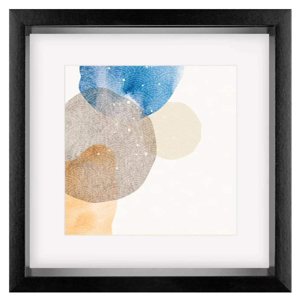 Walther 3D-Bilderrahmen Shape (MDF) mit Passepartout 21x29,7 cm (12x17 cm) Schwarz