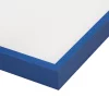 Variante Azurblau - Furnier Holzoptik von Alu-Bilderrahmen Barth NXT mit Distanzleiste, Serie 1131