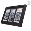 Thumbnail von Gradello Triple Holz-Bilderrahmen f&uuml;r 3 gegradete Karten  Displayrahmen mit passgenauem Passepartout f&uuml;r Sammelkarten, TCG &amp; Sportkarten