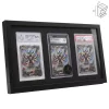 Thumbnail von Gradello Tripple Holz-Bilderrahmen für 3 gegradete Karten – Displayrahmen mit passgenauem Passepartout für Sammelkarten, TCG & Sportkarten