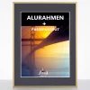 Variante Gold-Schwarz von Aluminium-Bilderrahmen Merkur inkl. Passepartout (Schwarz)