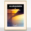 Variante Gold-Creme von Aluminium-Bilderrahmen Merkur inkl. Passepartout (Creme)