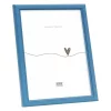 Variante blau von Schmaler Holz-Bilderrahmen Kara