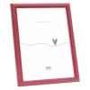Variante rot von Schmaler Holz-Bilderrahmen Kara