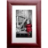 Variante rot von Holz-Bilderrahmen Folk
