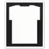 Variante blanc-noir de Cadre pour maillots Economy White avec passe-partout