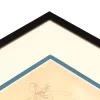Variante Azurblau (232) von 1,4 mm Doppel-Passepartout - Maßanfertigung