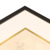 Variante Gold matt (932) von 1,4 mm Doppel-Passepartout - Maßanfertigung