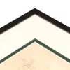 Variante Grünfink (237) von 1,4 mm Doppel-Passepartout - Maßanfertigung