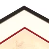 Variante Kardinalrot (915) von 1,4 mm Doppel-Passepartout - Maßanfertigung