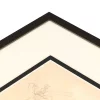 Variante Schwarz (230) von 1,4 mm Doppel-Passepartout - Maßanfertigung