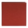 Variante rot von Fotoalbum Summertime Trend mit 60 weißen Seiten zum Einkleben, 25x25 cm