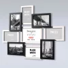 Variante Schwarz-Weiß von Collagerahmen aus Holz Liora für 9 Bilder 10x15 cm, 13x18 cm