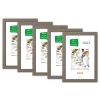 Variante Dunkelgrau von Holz-Bilderrahmen Arox - 5er Set