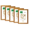 Variante Hellbraun von Holz-Bilderrahmen Arox - 5er Set