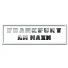 Variante Weiss von Regiorahmen &quot;Frankfurt am Main&quot; mit Passepartout