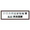 Variante Wenge von Regiorahmen &quot;Frankfurt am Main&quot; mit Passepartout