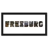 Variante Schwarz von Regiorahmen &quot;Freiburg&quot; mit Passepartout