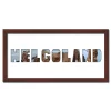 Variante Wenge von Regiorahmen &quot;Helgoland&quot; mit Passepartout