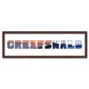 Variante Wenge von Regiorahmen &quot;Greifswald&quot; mit Passepartout