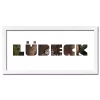 Variante Weiss von Regiorahmen &quot;Lübeck&quot; mit Passepartout