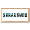 Variante Natur von Regiorahmen &quot;Stralsund&quot; mit Passepartout