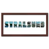 Variante Wenge von Regiorahmen &quot;Stralsund&quot; mit Passepartout