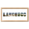 Variante Natur von Regiorahmen &quot;Langeoog&quot; mit Passepartout