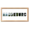 Variante Natur von Regiorahmen &quot;Magdeburg&quot; mit Passepartout