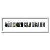 Variante Weiss von Regiorahmen &quot;Mönchengladbach&quot; mit Passepartout