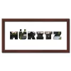 Variante Wenge von Regiorahmen &quot;Müritz&quot; mit Passepartout