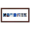 Variante Wenge von Regiorahmen &quot;Nordsee&quot; mit Passepartout