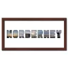 Variante Wenge von Regiorahmen &quot;Norderney&quot; mit Passepartout