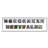 Variante Weiss von Regiorahmen &quot;Nordrhein-Westfalen&quot; mit Passepartout