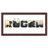 Variante Wenge von Regiorahmen &quot;Rügen&quot; mit Passepartout