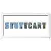 Variante Weiss von Regiorahmen &quot;Stuttgart&quot; mit Passepartout
