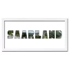 Variante Weiss von Regiorahmen &quot;Saarland&quot; mit Passepartout
