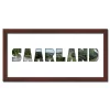 Variante Wenge von Regiorahmen &quot;Saarland&quot; mit Passepartout