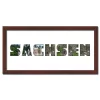 Variante Wenge von Regiorahmen &quot;Sachsen&quot; mit Passepartout
