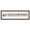 Variante Wenge von Regiorahmen &quot;Spiekeroog&quot; mit Passepartout