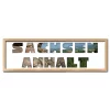 Variante Natur von Regiorahmen &quot;Sachsen-Anhalt&quot; mit Passepartout
