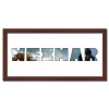 Variante Wenge von Regiorahmen &quot;Weimar&quot; mit Passepartout