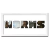 Variante Weiss von Regiorahmen &quot;Worms&quot; mit Passepartout